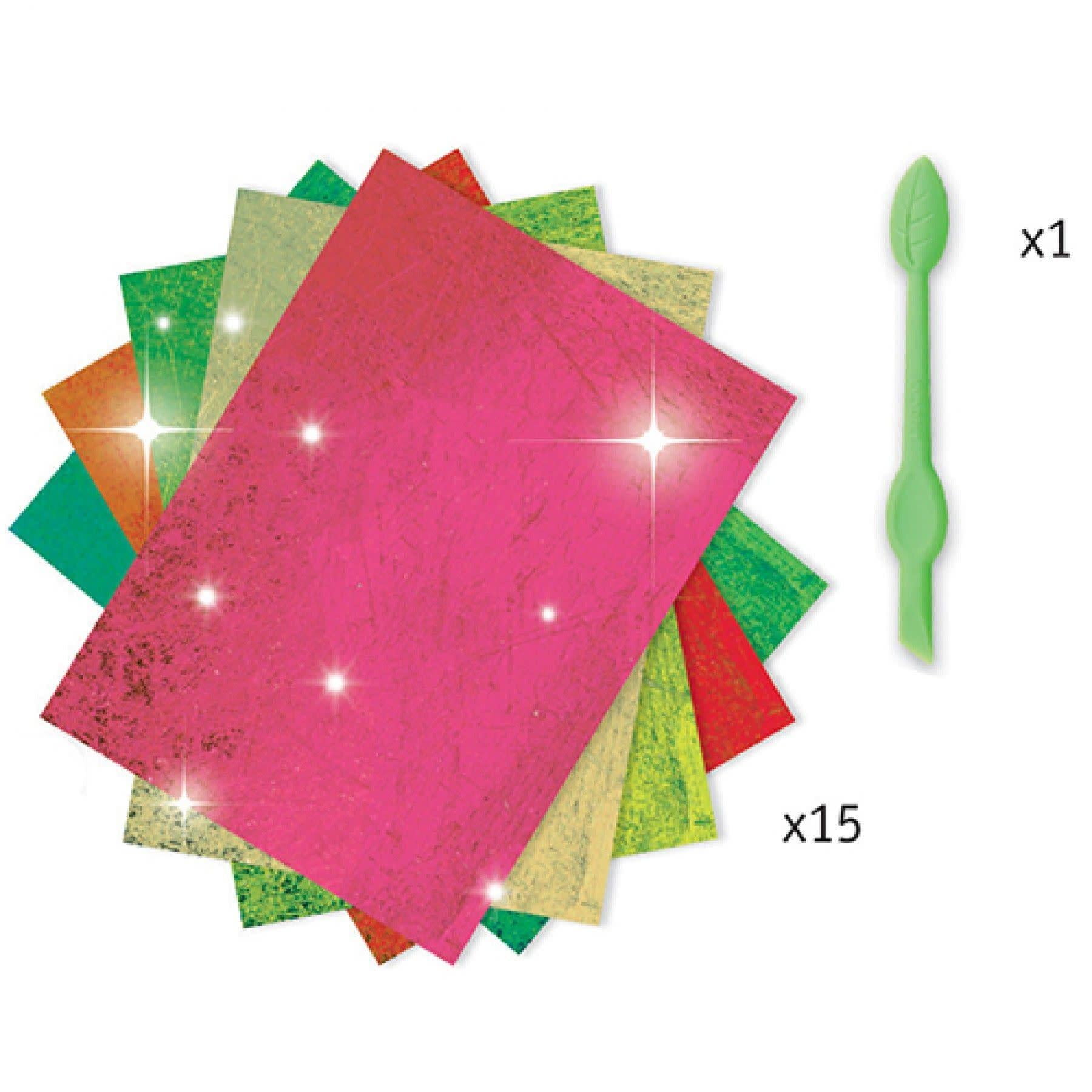 Ages 5+ Make amazing images with foil art Djeco Foil Art Fireflies Craft Kit Ages 5+ Make amazing images with foil art Djeco Foil Art Fireflies Craft Kit